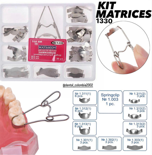 SISTEMA DE MATRICES SECCIONADAS CON PORTA MATRIZ 1330