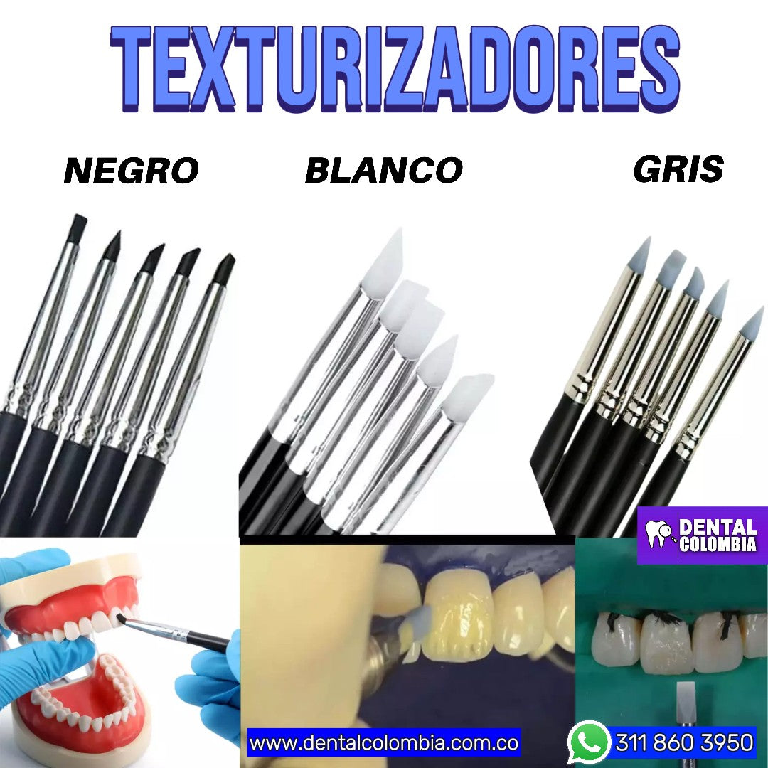 PACK PINCELES TEXTURIZADORES 5pcs