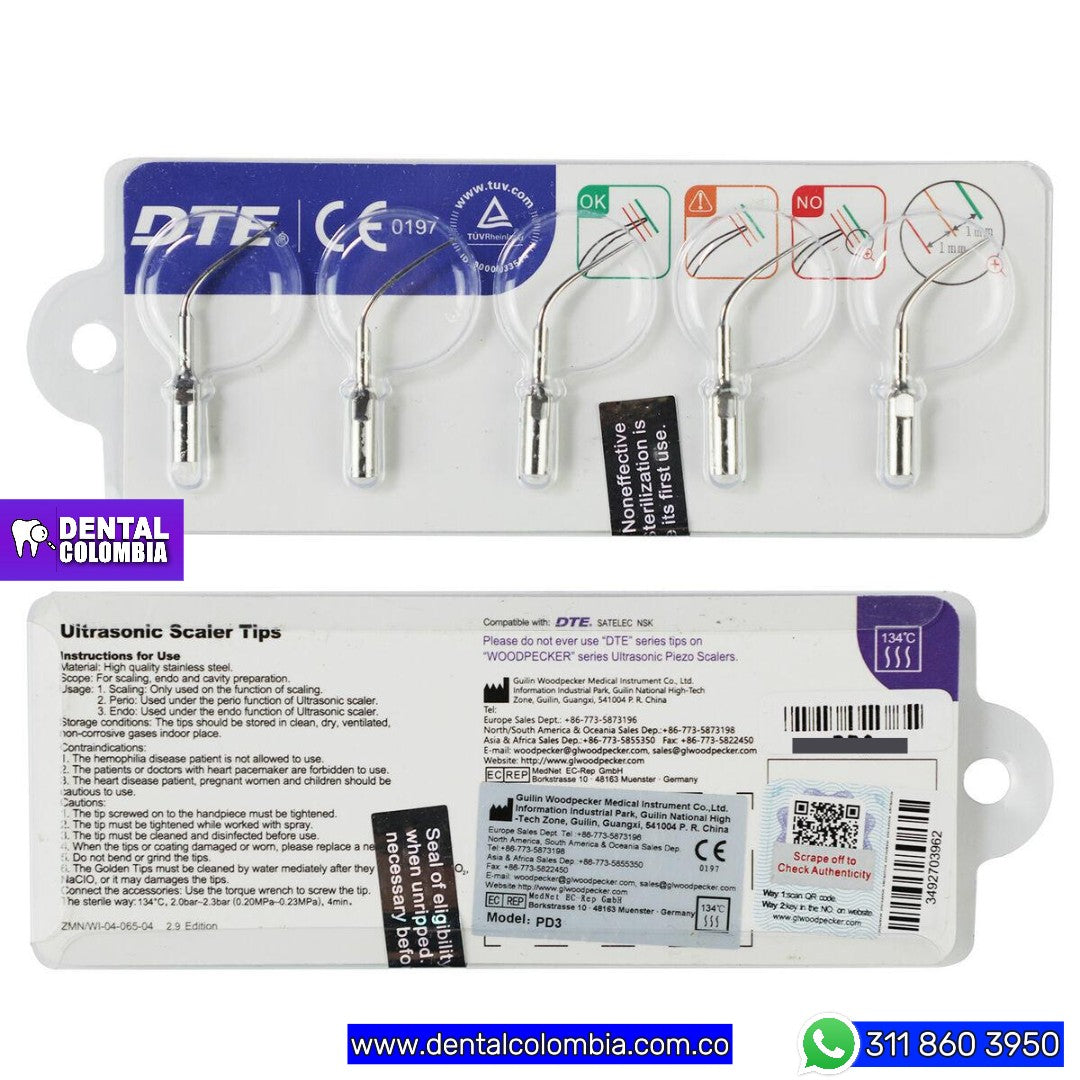 PUNTAS PARA ULTRASONIDO DTE