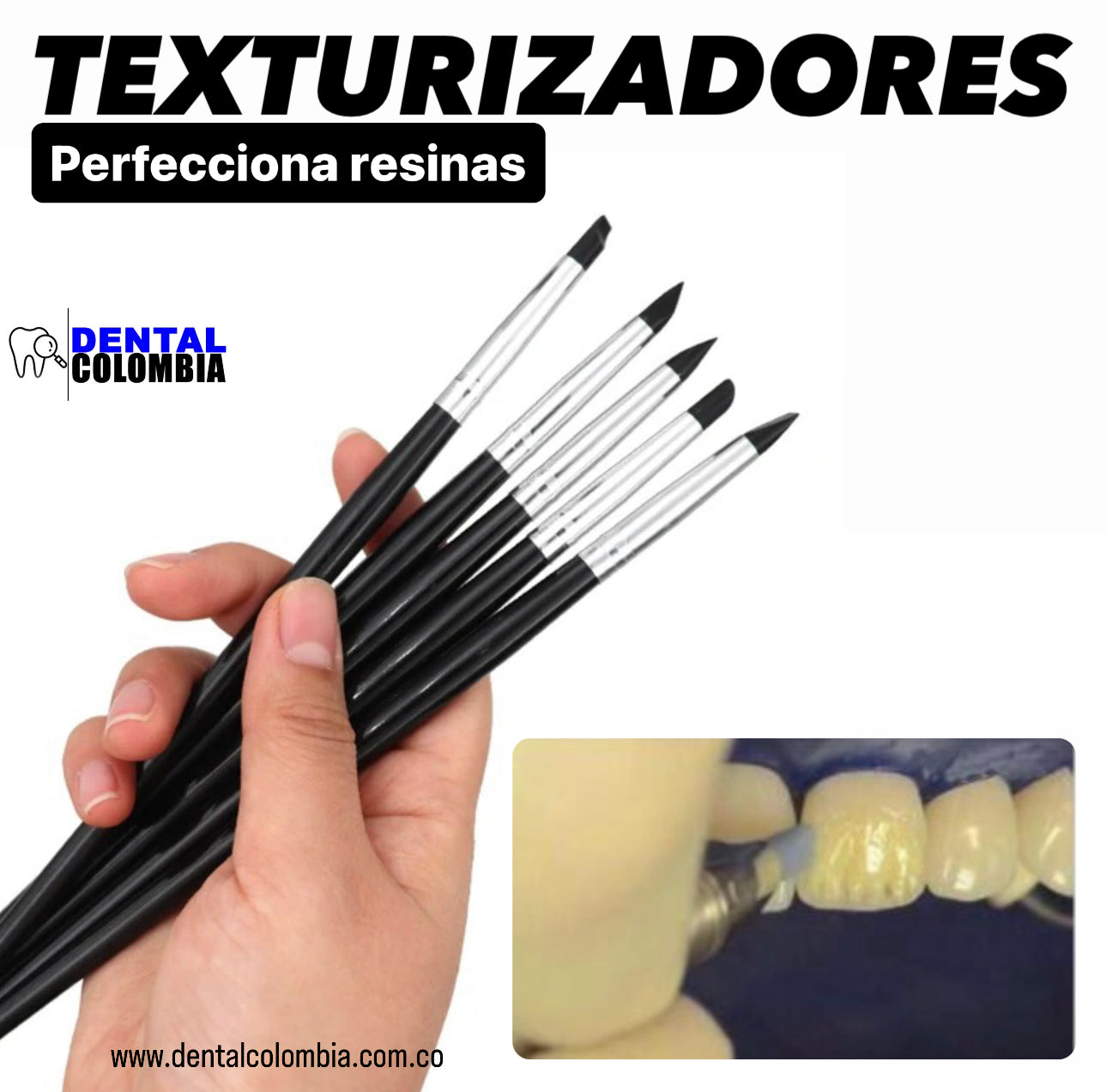 PACK PINCELES TEXTURIZADORES 5pcs