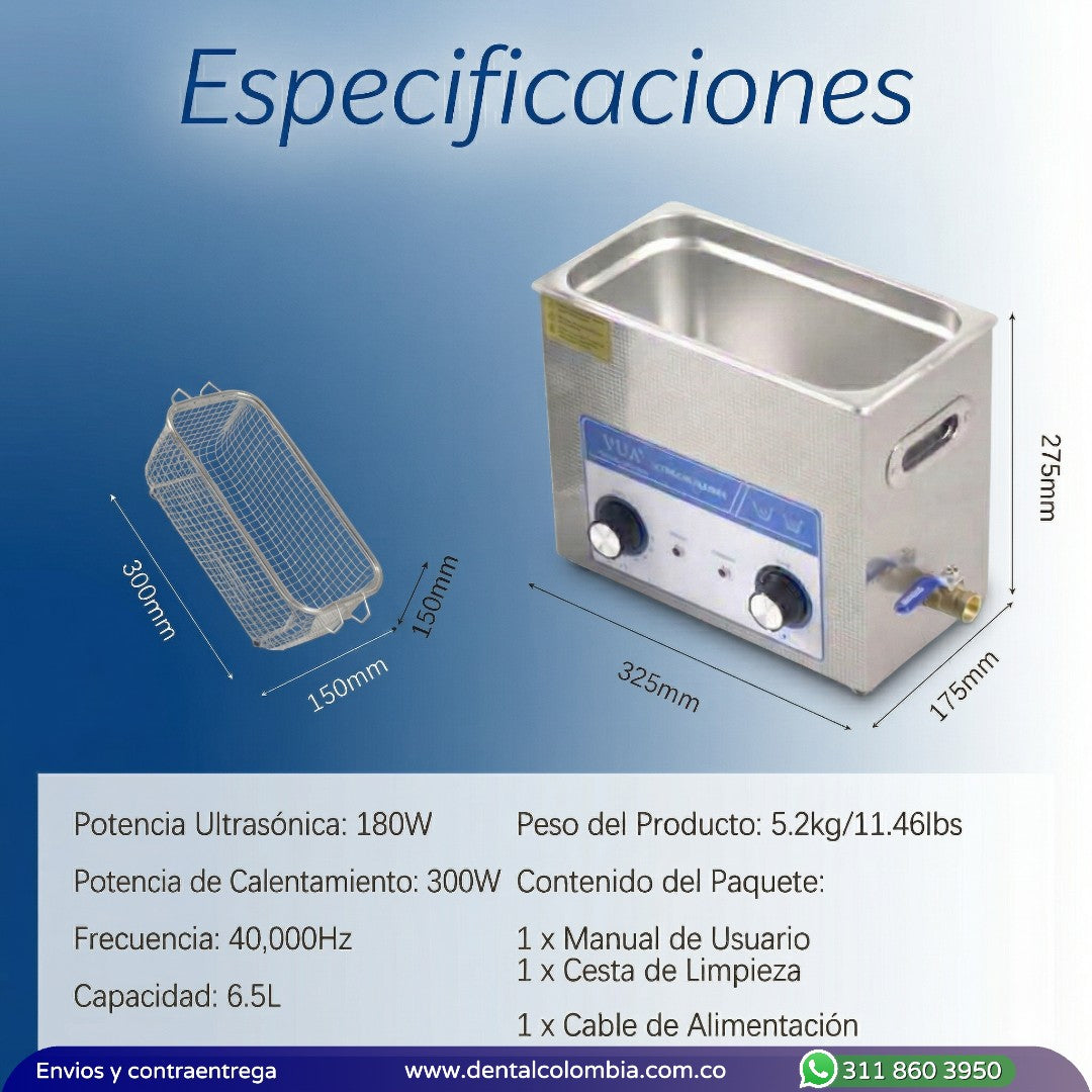 LAVADORA ULTRASONICA 6.5L
