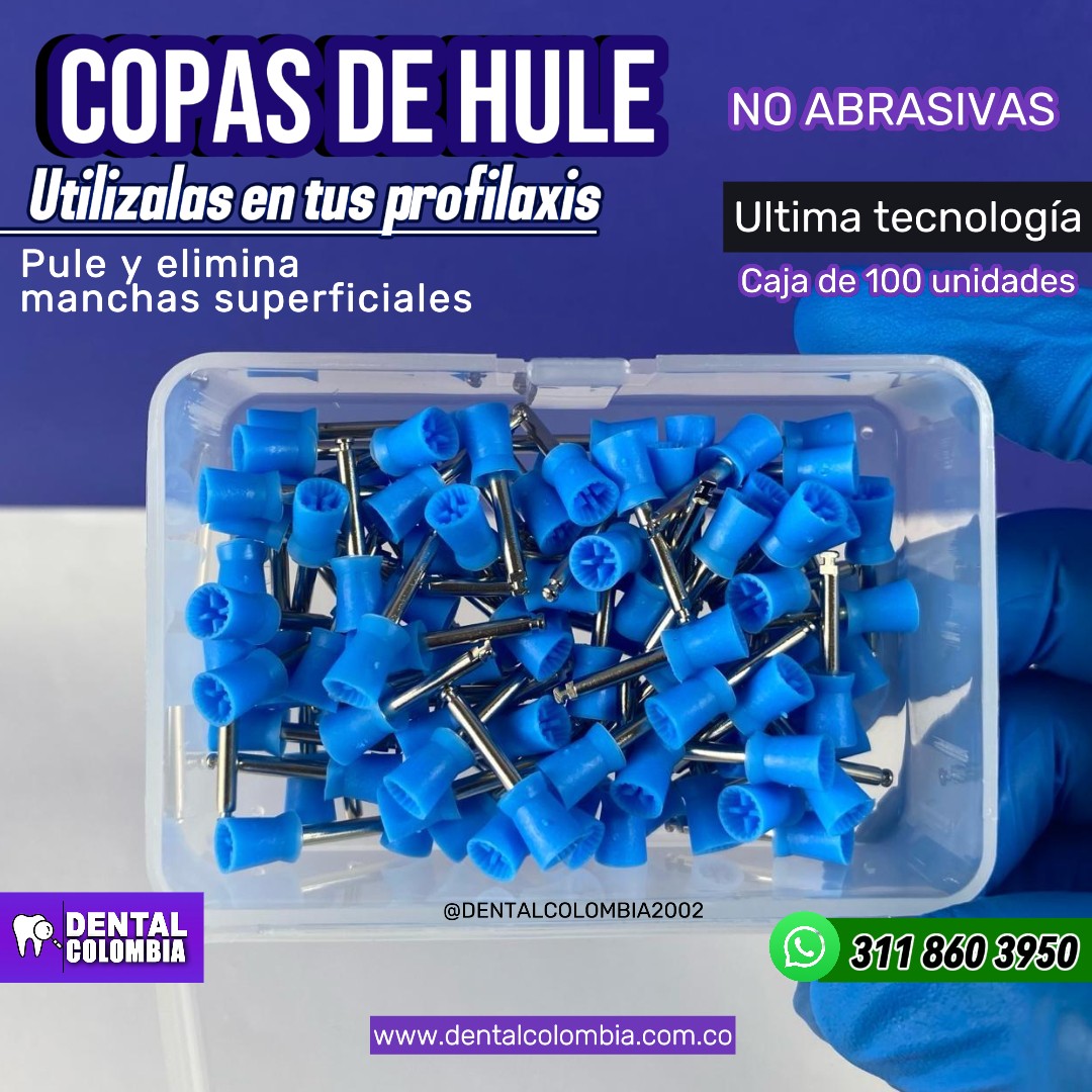 PACK COPAS DE HULE PARA PULIDO (100pcs)