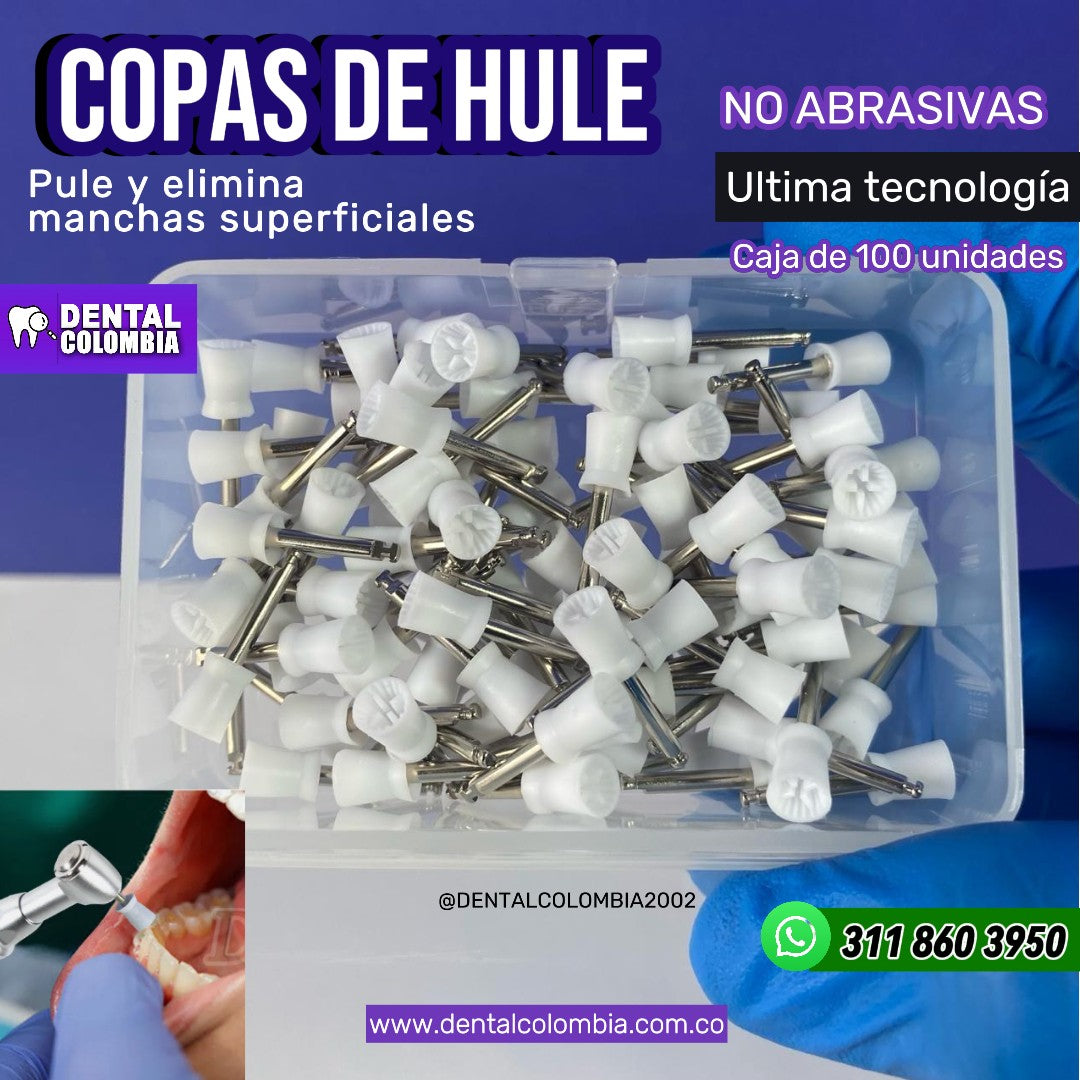 PACK COPAS DE HULE PARA PULIDO (100pcs)