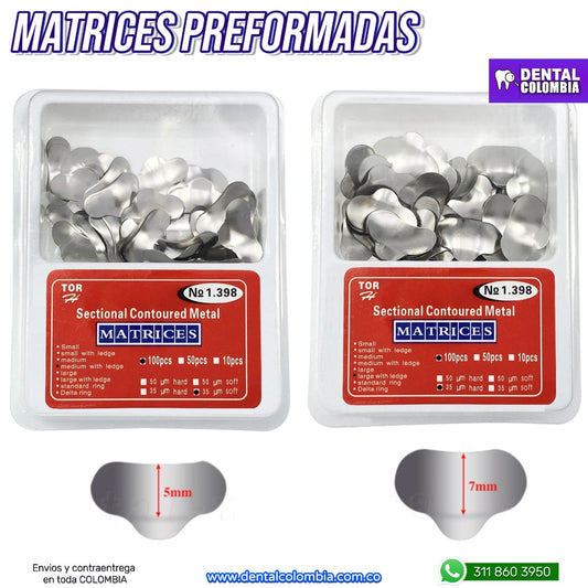 PACK MATRICES PREFORMADAS X100